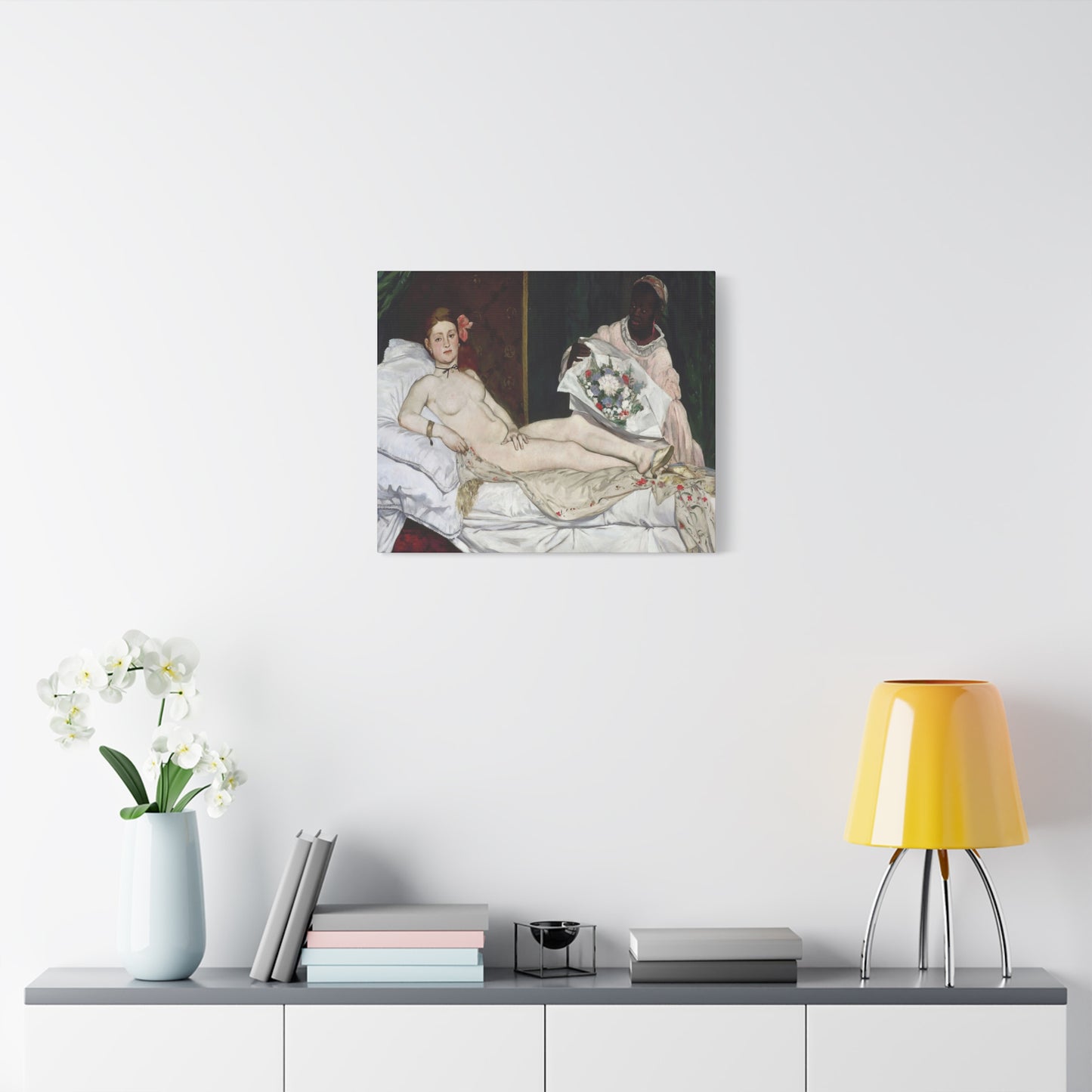 Manet, Édouard - Olympia (1870) - Canvas Block, unframed