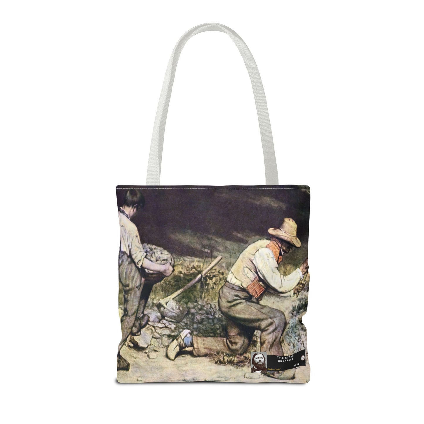Courbet, Gustave - The Stone Breakers (1850) - Tote Bag