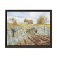 Pissarro, Camille - Hoarfrost (1873) - Matte Canvas, Framed