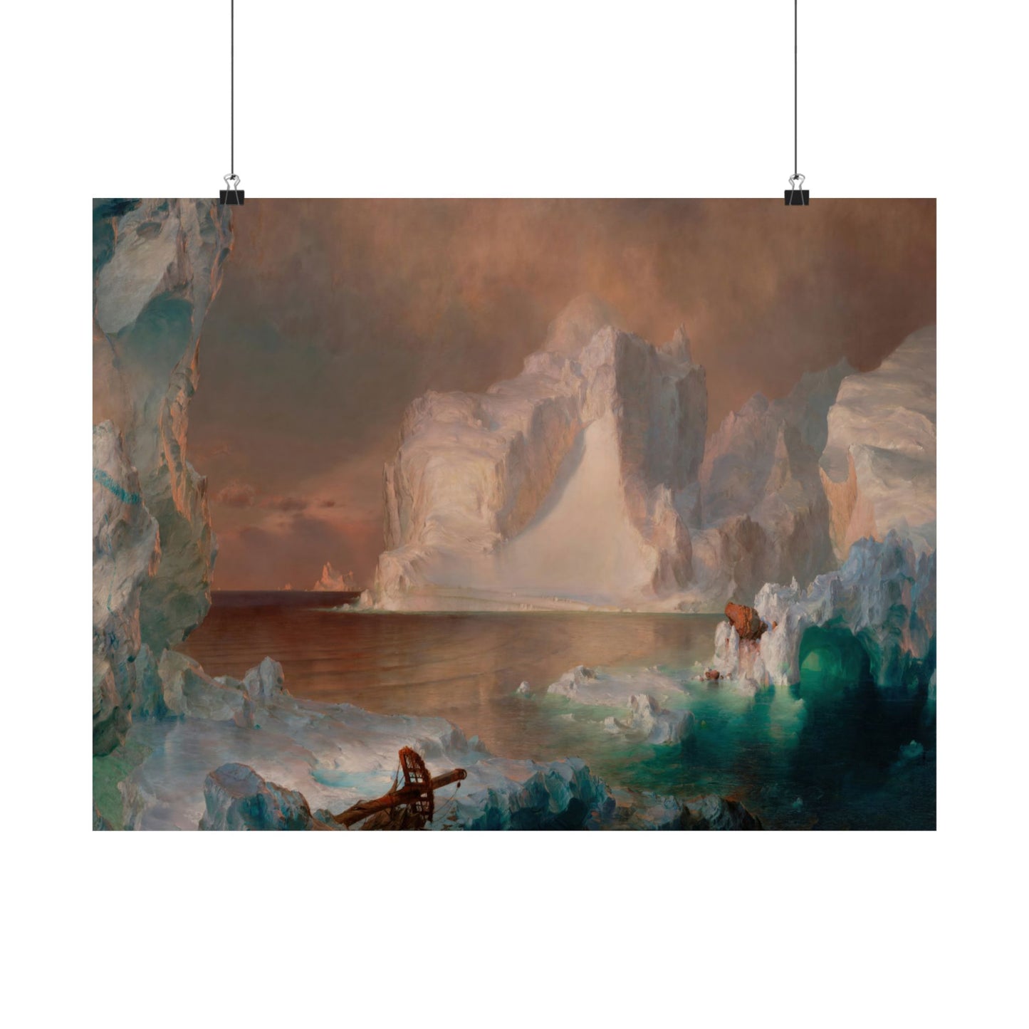 Church, Frederic Edwin - The Icebergs (1861) - Satin Posters