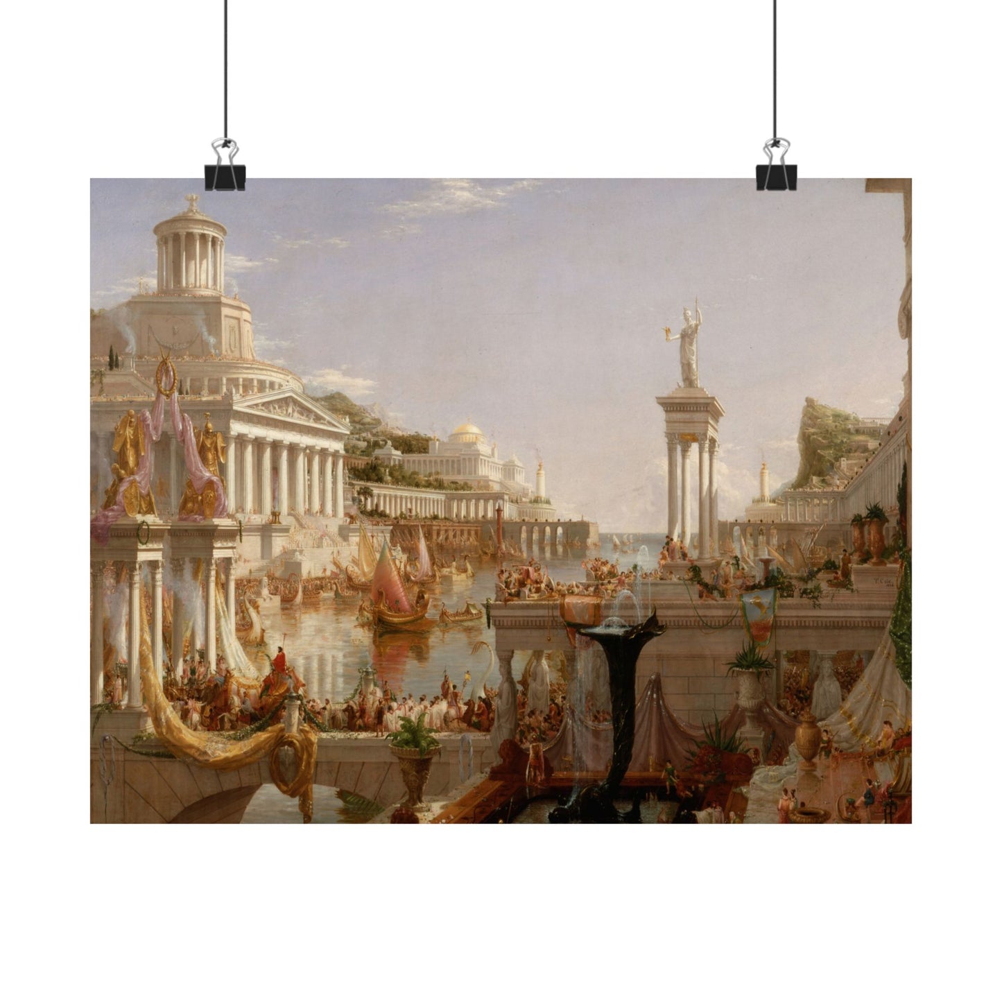 Cole. Thomas - The Course of Empire: The Consummation of Empire (1836) - Satin Posters