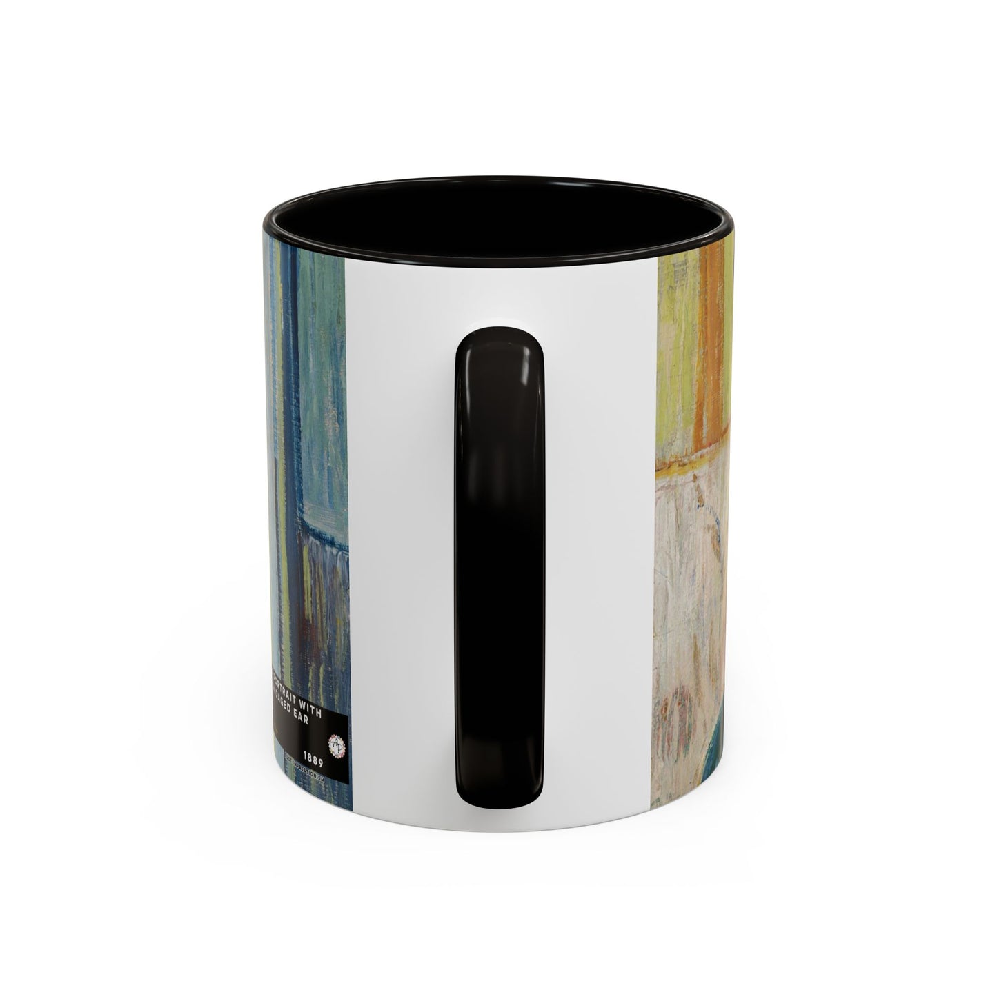 Van Gogh, Vincent - Self Portrait with Bandaged Ear (1889) - Colorful Accent Mugs