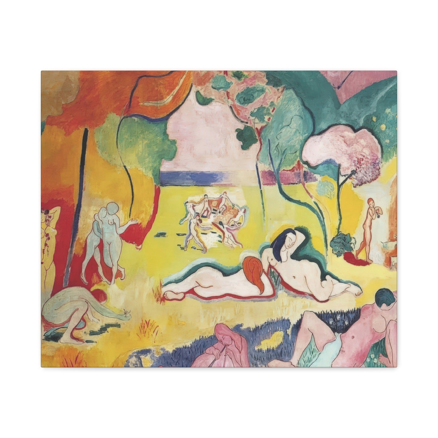 Matisse, Henri - The Joy of Life (1905) - Canvas Block, unframed