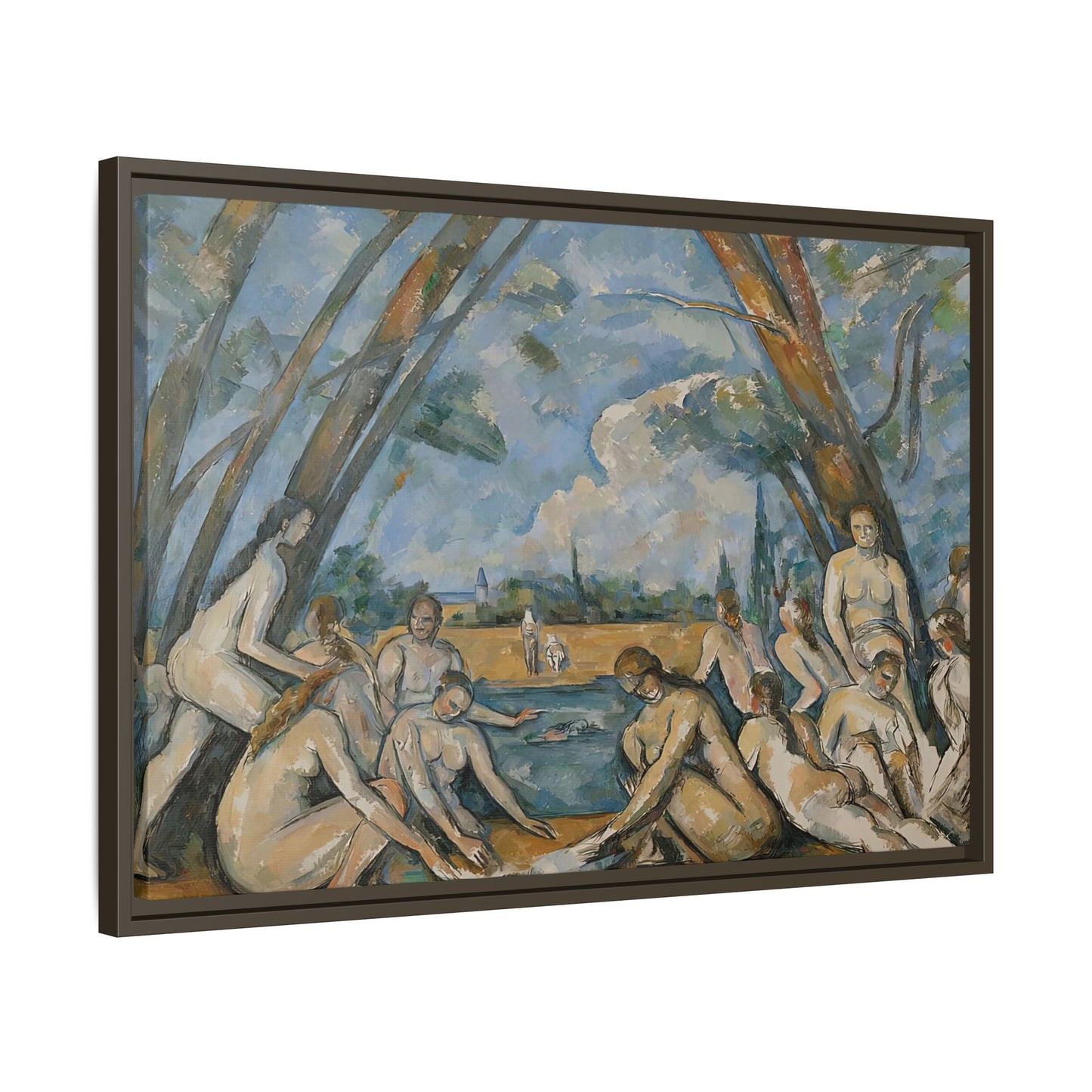 Cézanne, Paul - The Large Bathers (1906) - Matte Canvas, Framed