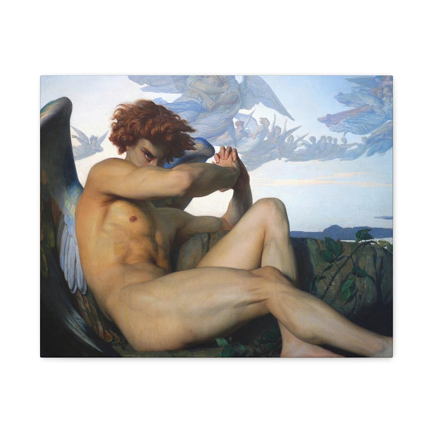Cabanel, Alexandre - The Fallen Angel (1847) - Canvas Block, unframed