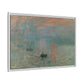 Monet, Claude - Impression, Sunrise (1872) - Matte Canvas, Framed