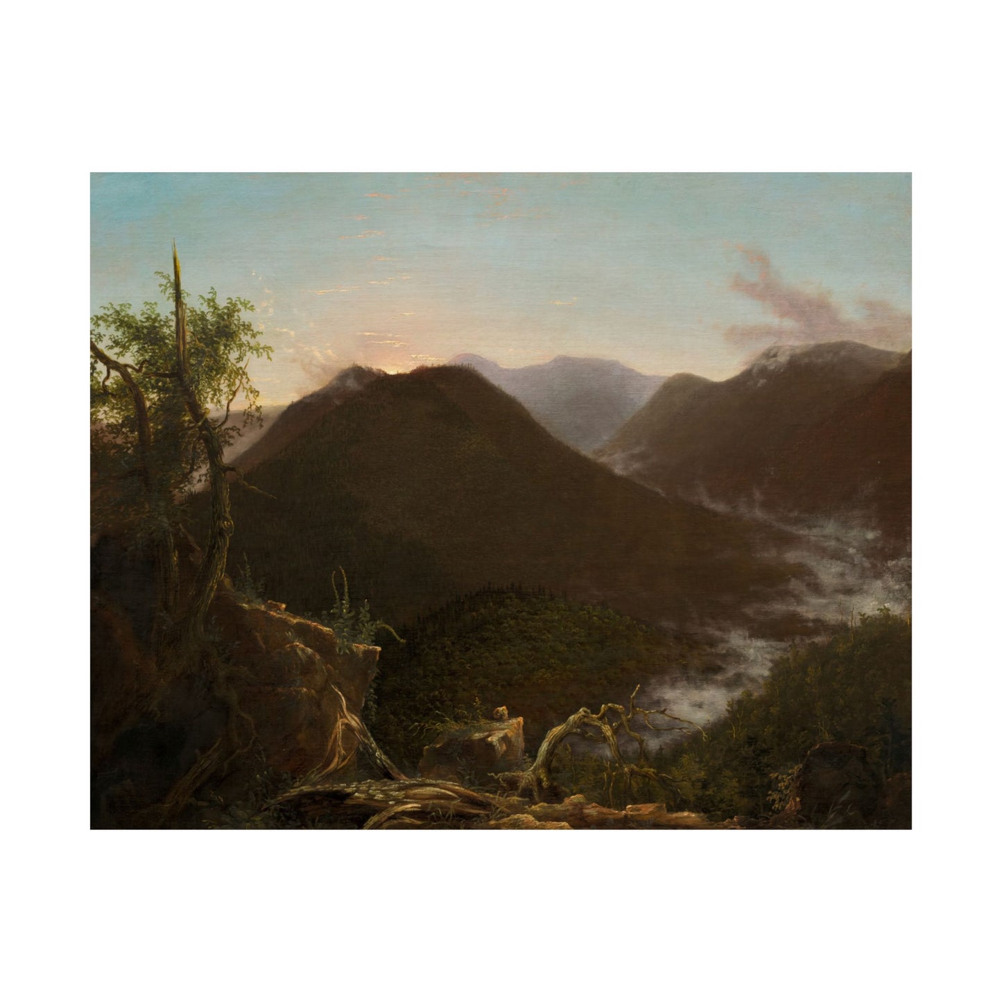 Cole. Thomas - Sunrise in the Catskills (1826) - Satin Posters