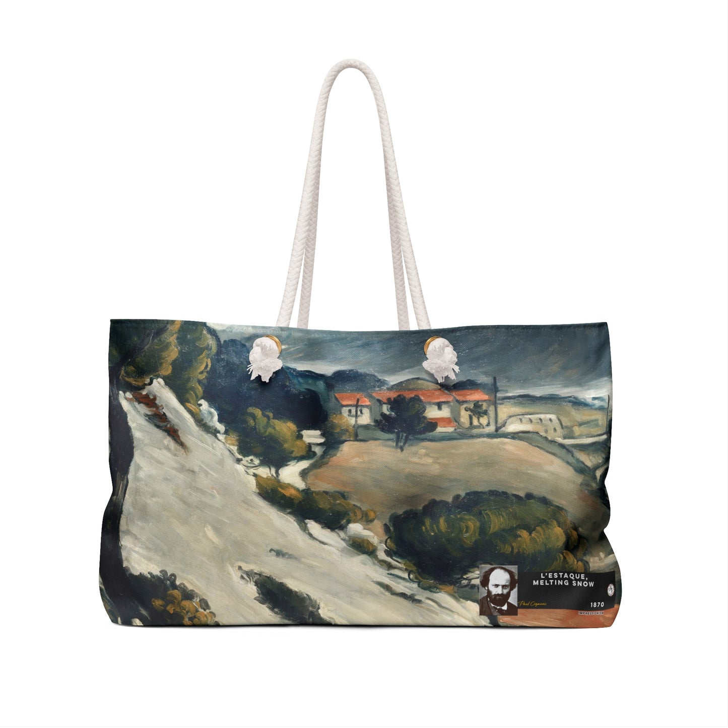 Cézanne, Paul - L’Estaque, Melting Snow (1870) - Weekender Bag