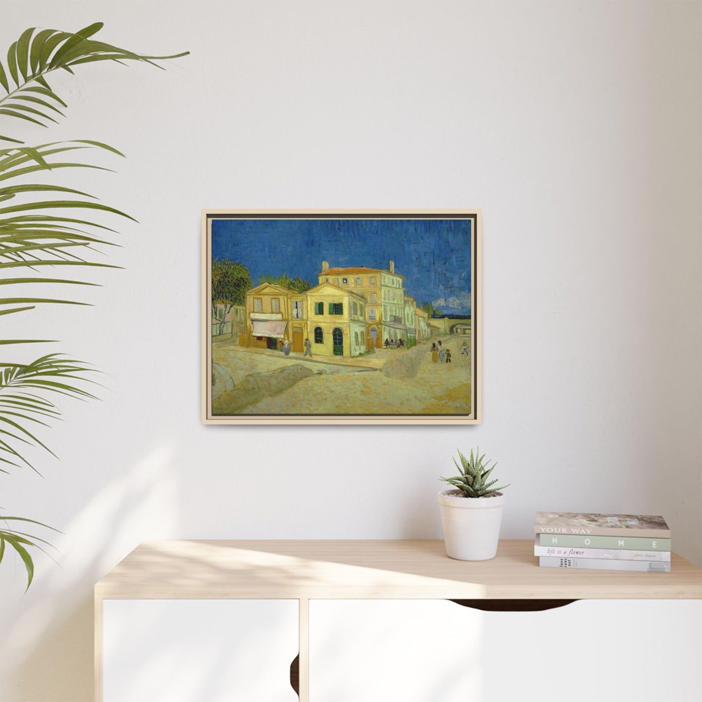 Van Gogh, Vincent - The Yellow House (1888) - Matte Canvas, Framed