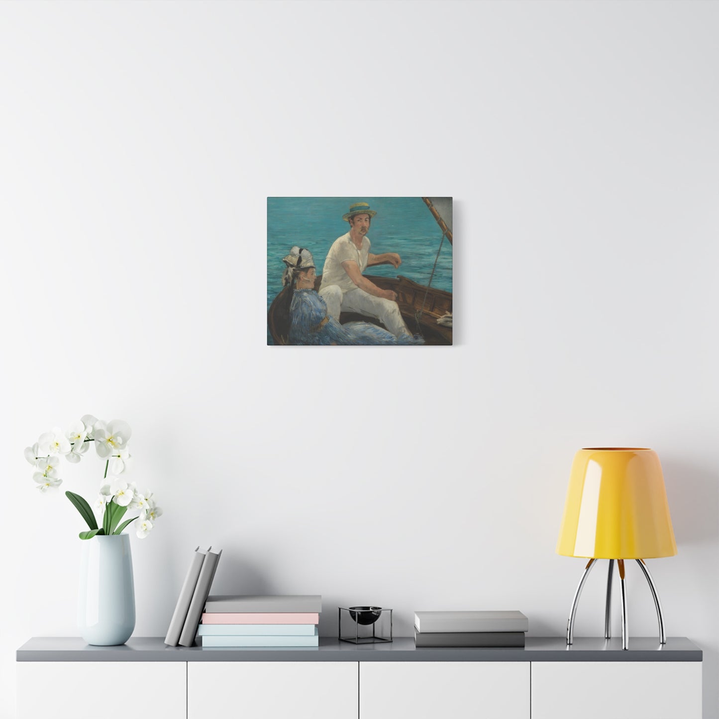 Manet, Édouard - Boating (1874) - Canvas Block, unframed