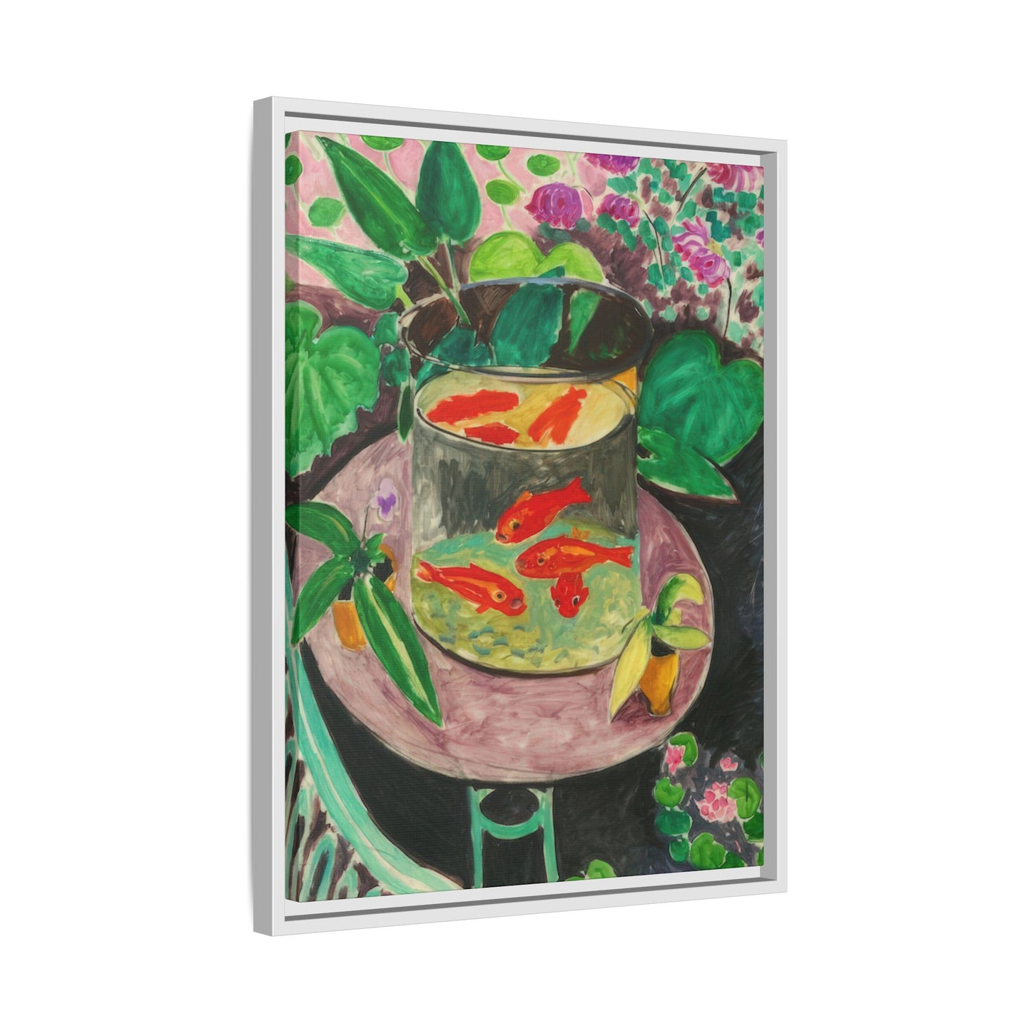 Matisse, Henri - The Goldfish (1912) - Matte Canvas, Framed