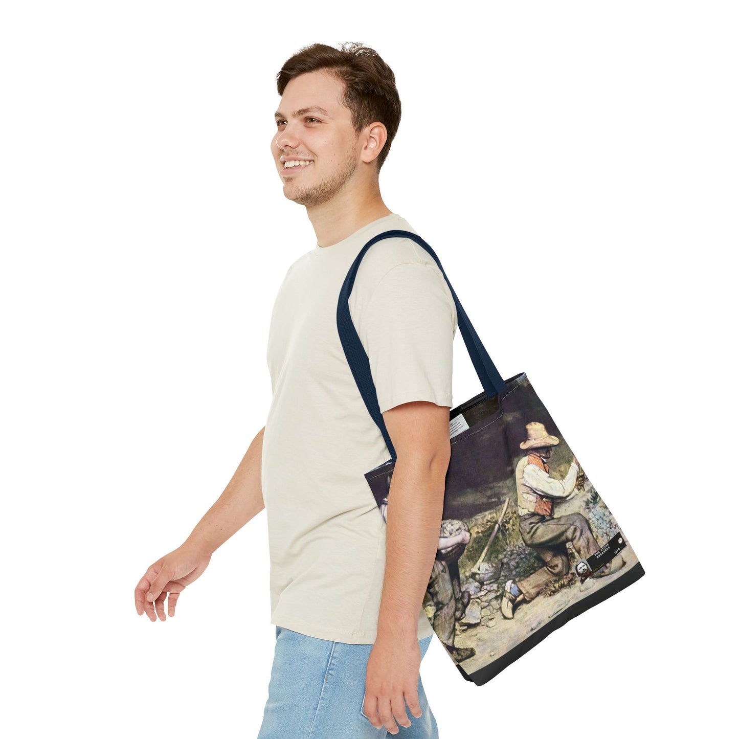 Courbet, Gustave - The Stone Breakers (1850) - Tote Bag