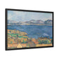 Cézanne, Paul - The Bay of Marseille, Seen from L'Estaque (1885) - Matte Canvas, Framed