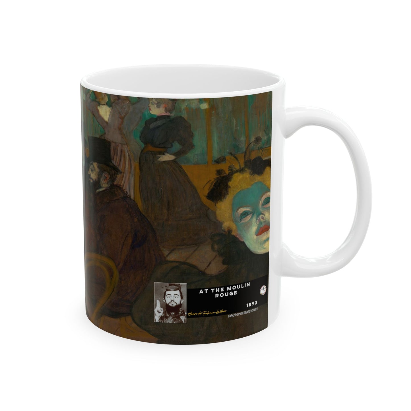 Toulouse-Lautrec, Henri - At the Moulin Rouge (1892) - Ceramic Mug