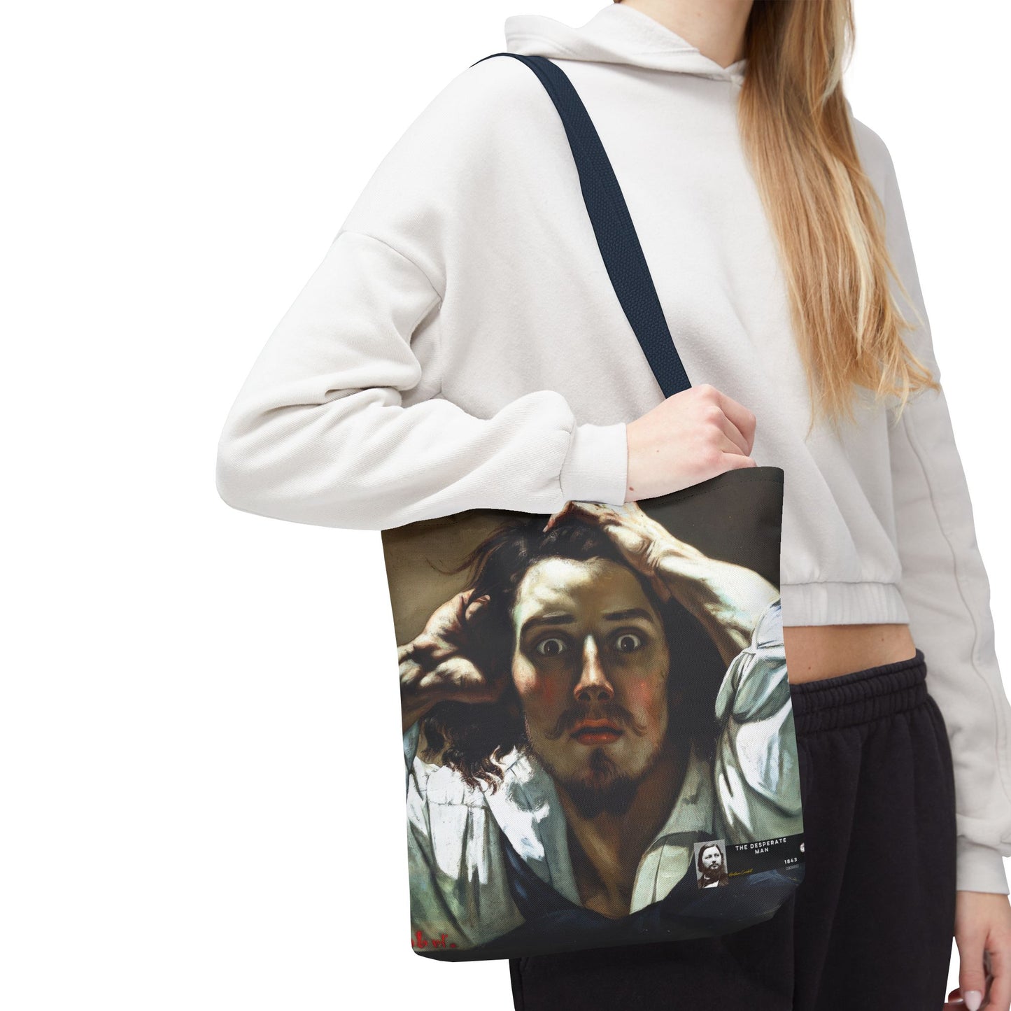 Courbet, Gustave - The Desperate Man (1843) - Tote Bag