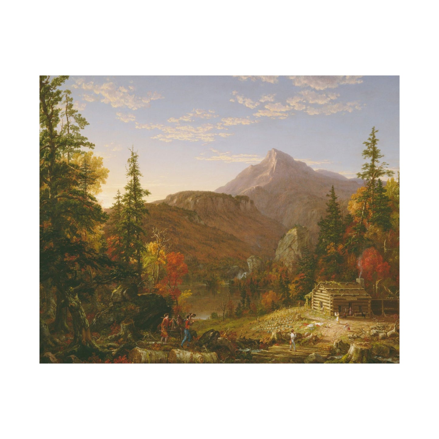 Cole. Thomas - The Hunter's Return (1845) - Satin Posters