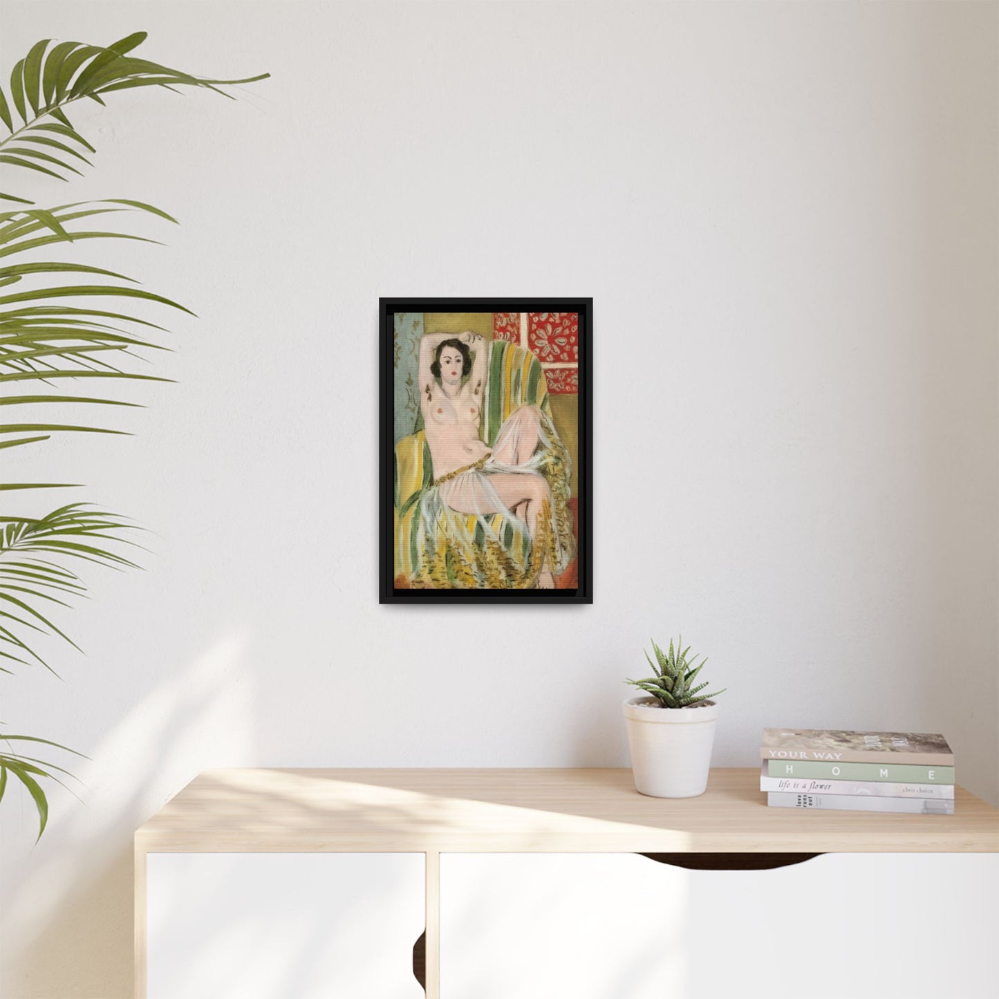 Matisse, Henri - Odalisque with Raised Arms (1923) - Matte Canvas, Framed