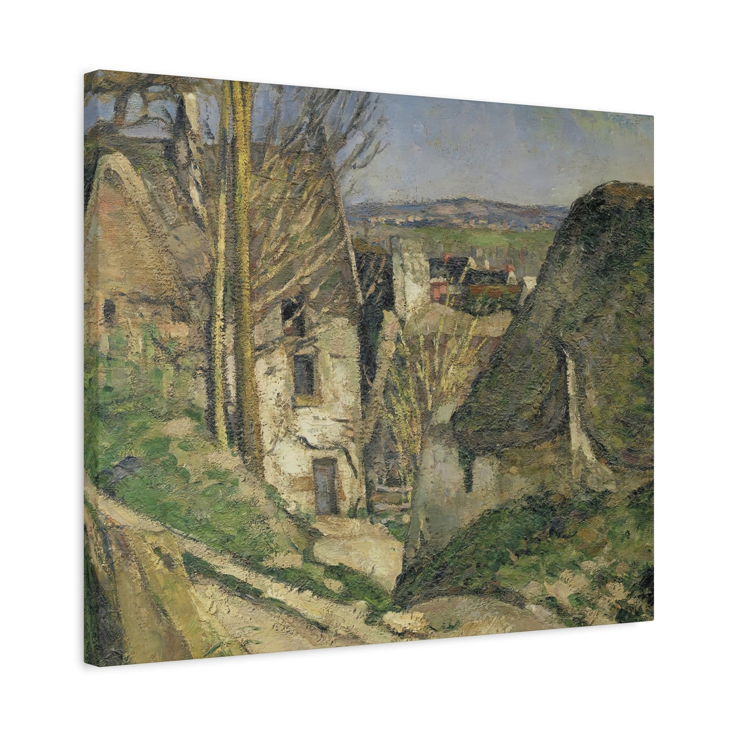 Cézanne, Paul - The House of the Hanged Man (1874) - Canvas Block, unframed