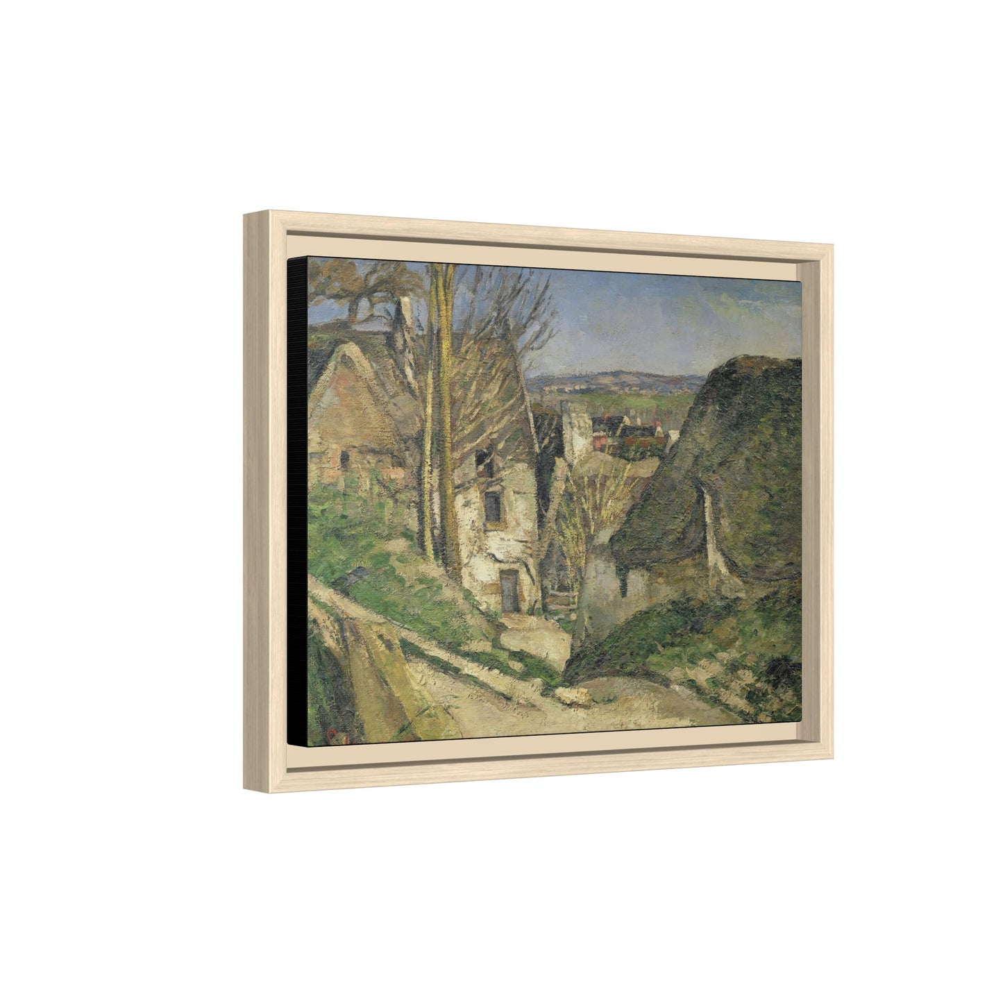 Cézanne, Paul - The House of the Hanged Man, Auvers-sur-Oise (1874) - Matte Canvas, Framed