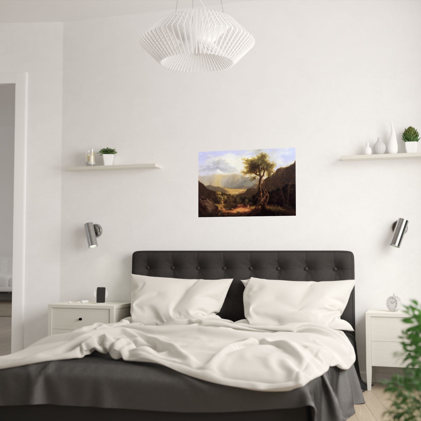 Cole. Thomas - View in the White Mountains (1827)- Satin Posters