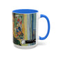 Van Gogh, Vincent - Self Portrait with Bandaged Ear (1889) - Colorful Accent Mugs