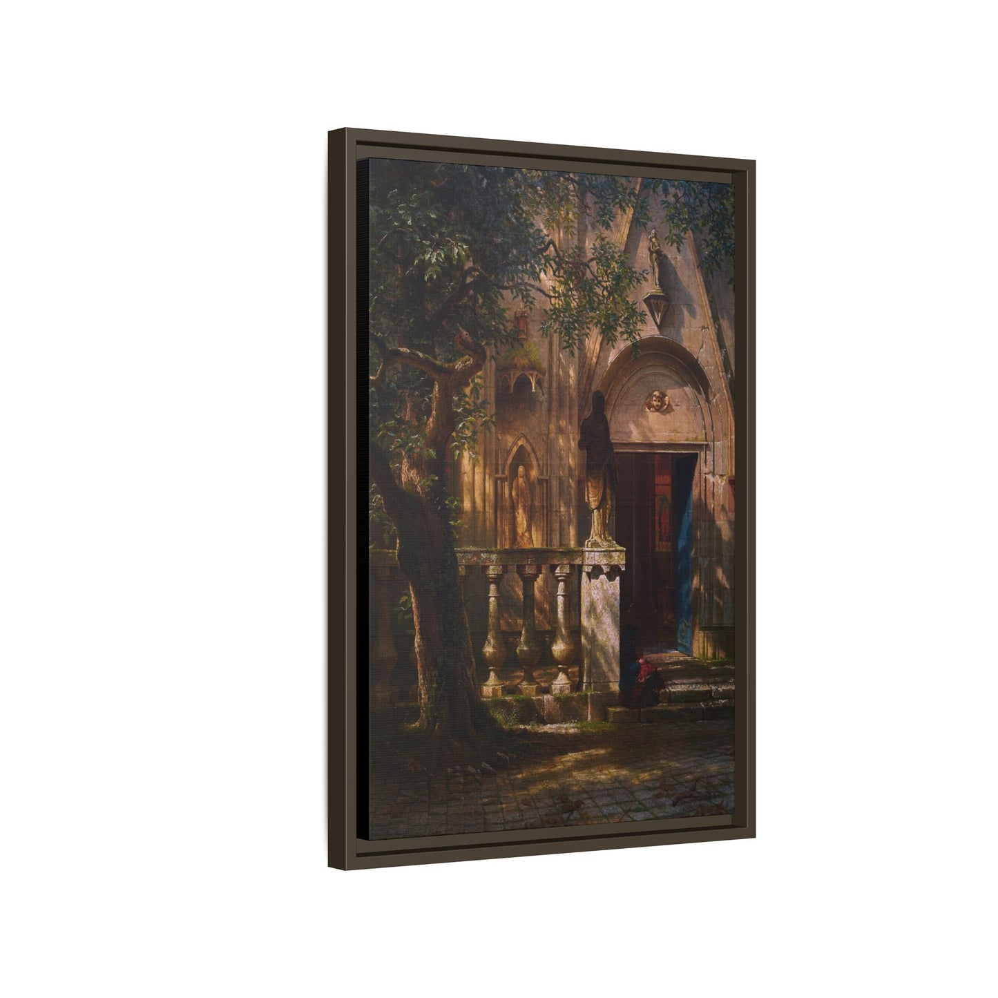 Bierstadt, Albert - Sunlight and Shadow  (1854) - Matte Canvas, Framed
