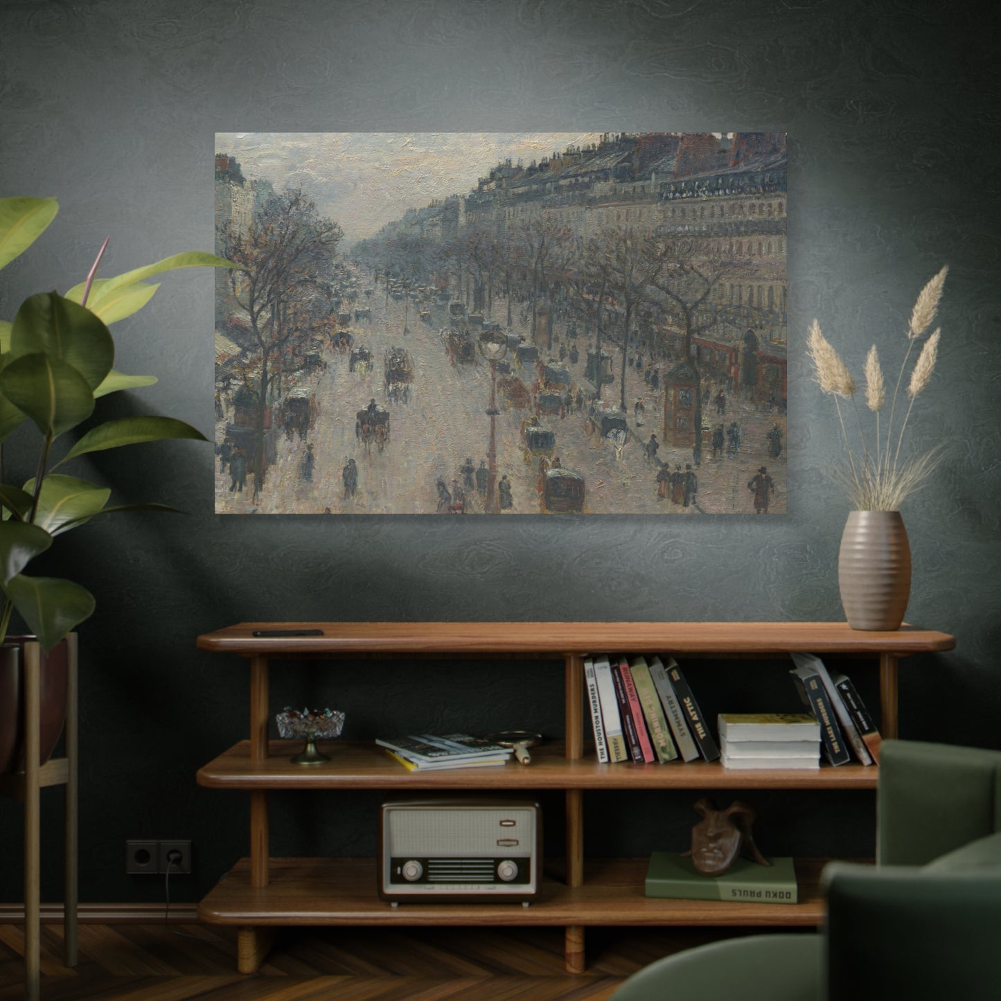 Pissarro, Camille - Boulevard Montmartre, Winter Morning (1897) - Canvas Block, unframed