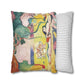 Matisse, Henri - The Joy of Life (1905) - Suede Square Pillowcase