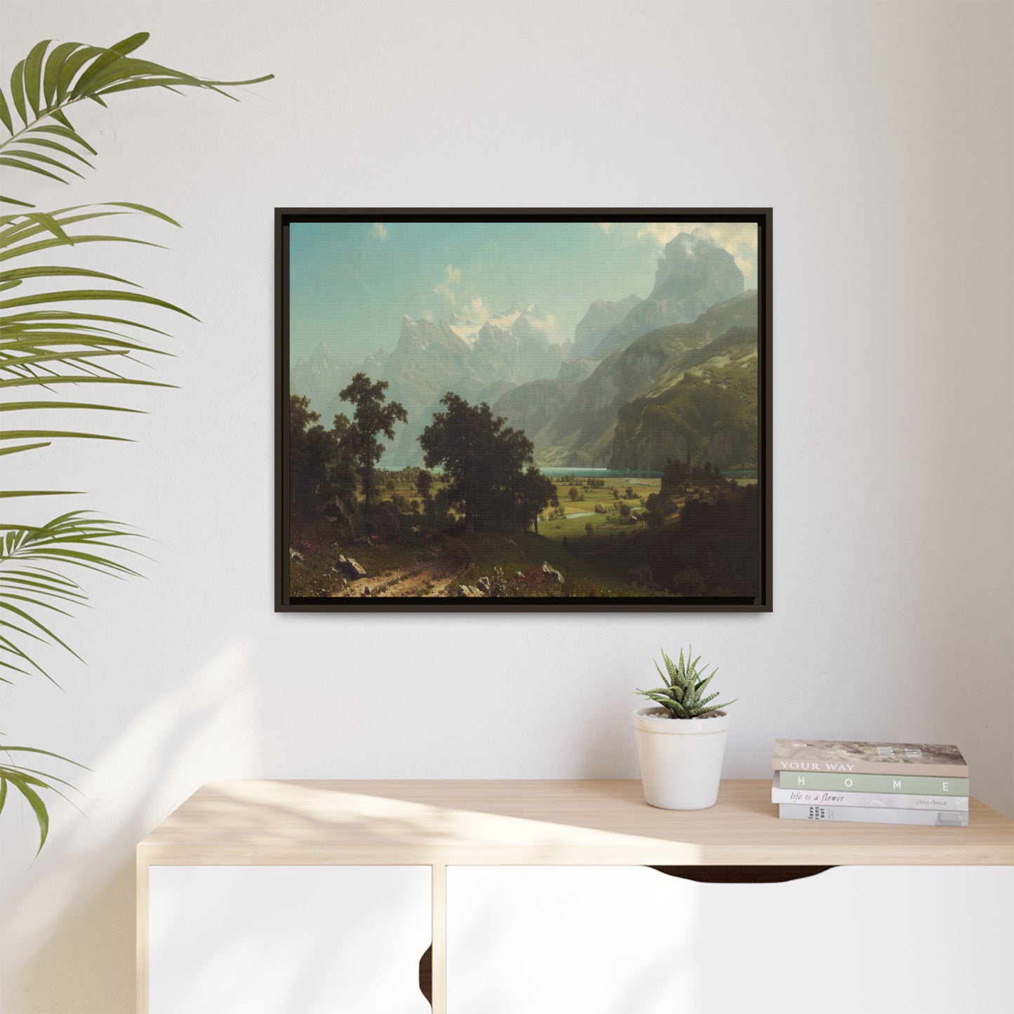 Bierstadt, Albert - Lake Lucerne (1858) - Matte Canvas, Framed
