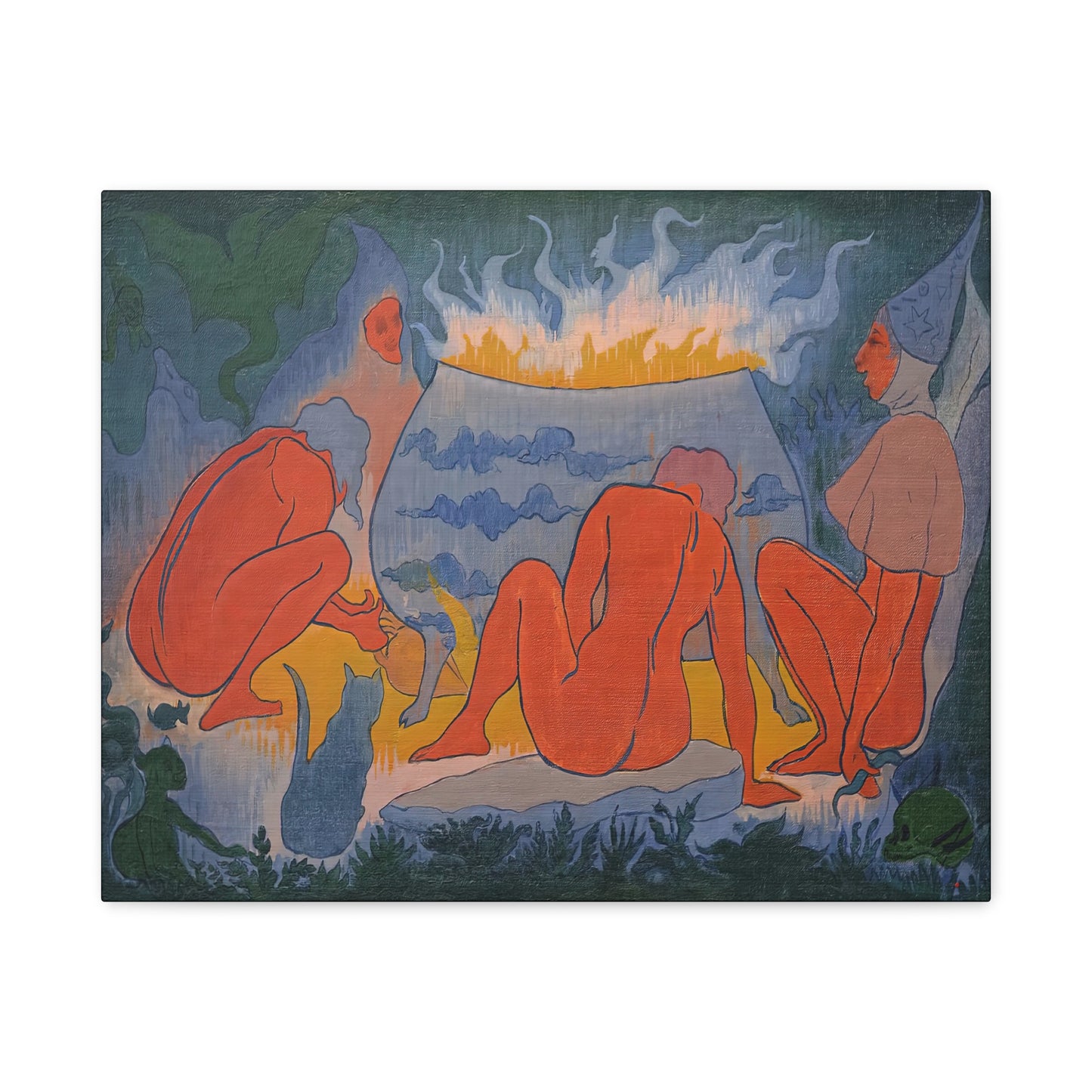 Ranson, Paul - Witches Around the Fire (1891) - Canvas Block, unframed