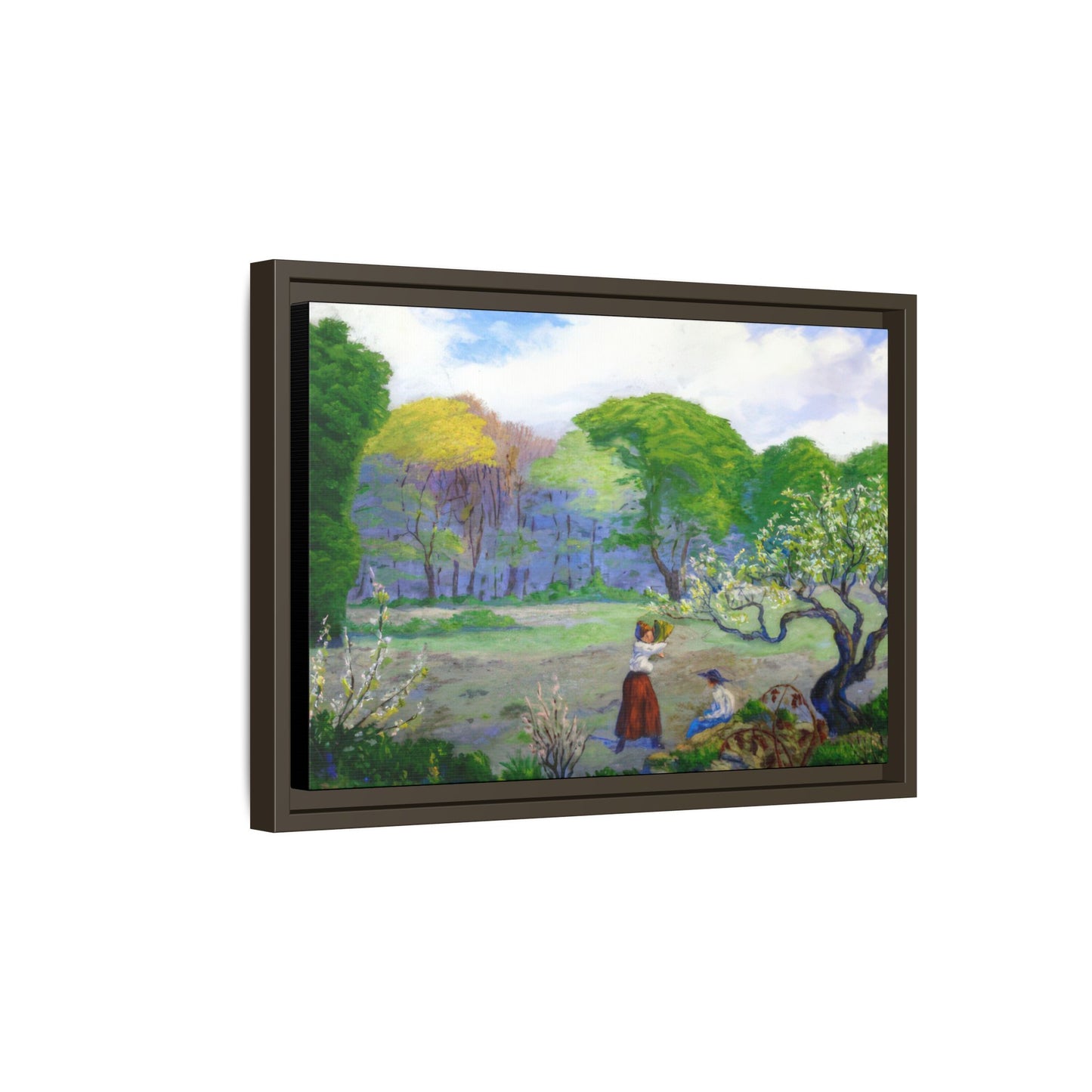 Ranson, Paul - Picking Flowers (1890) - Matte Canvas, Framed