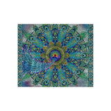 Melek Taus Mandala - Crushed Velvet Blanket