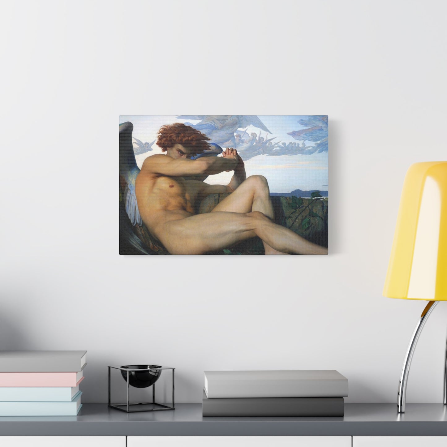 Cabanel, Alexandre - The Fallen Angel (1847) - Canvas Block, unframed