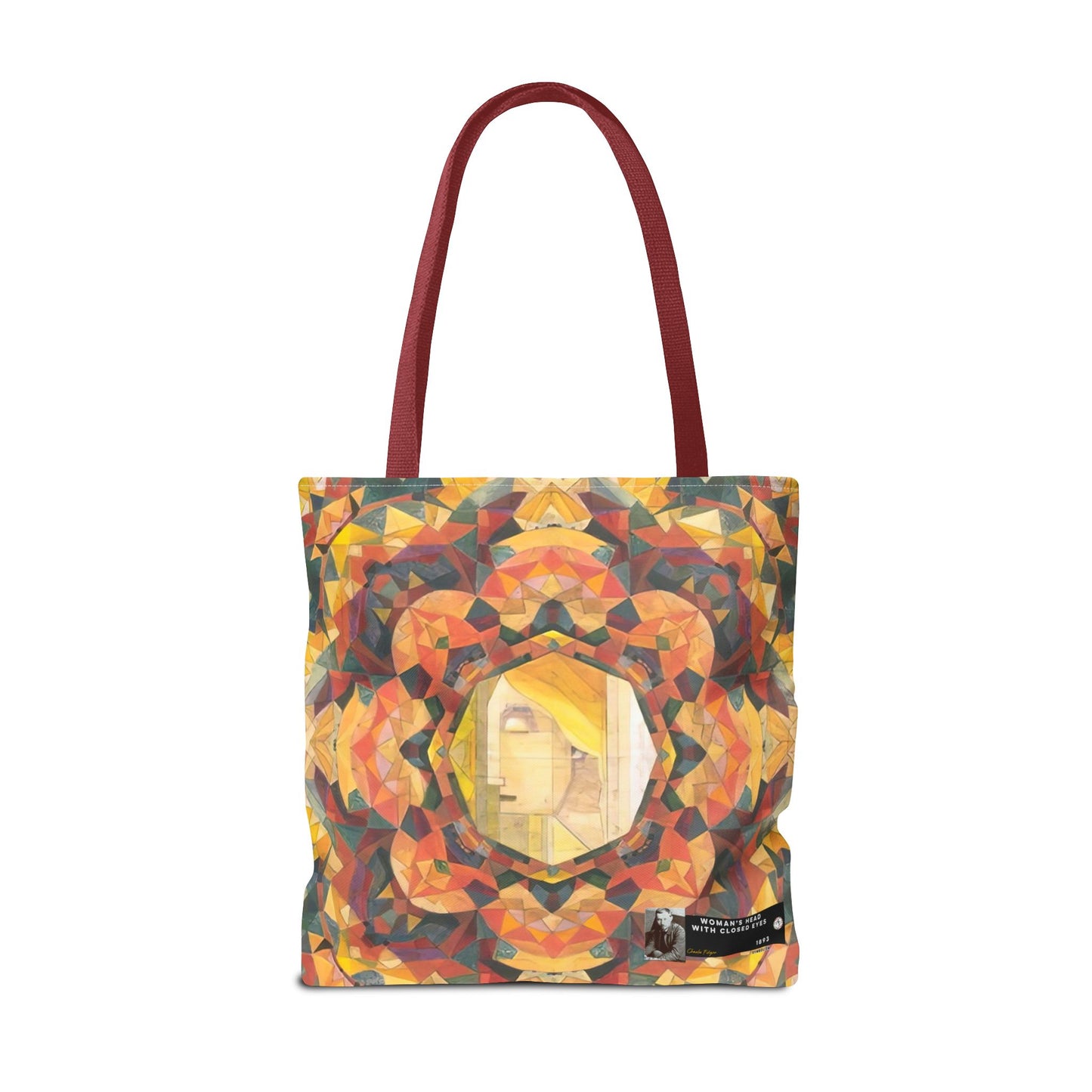 Filiger, Charles - Woman’s Head with Closed Eyes (1893) - Tote Bag