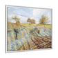 Pissarro, Camille - Hoarfrost (1873) - Matte Canvas, Framed