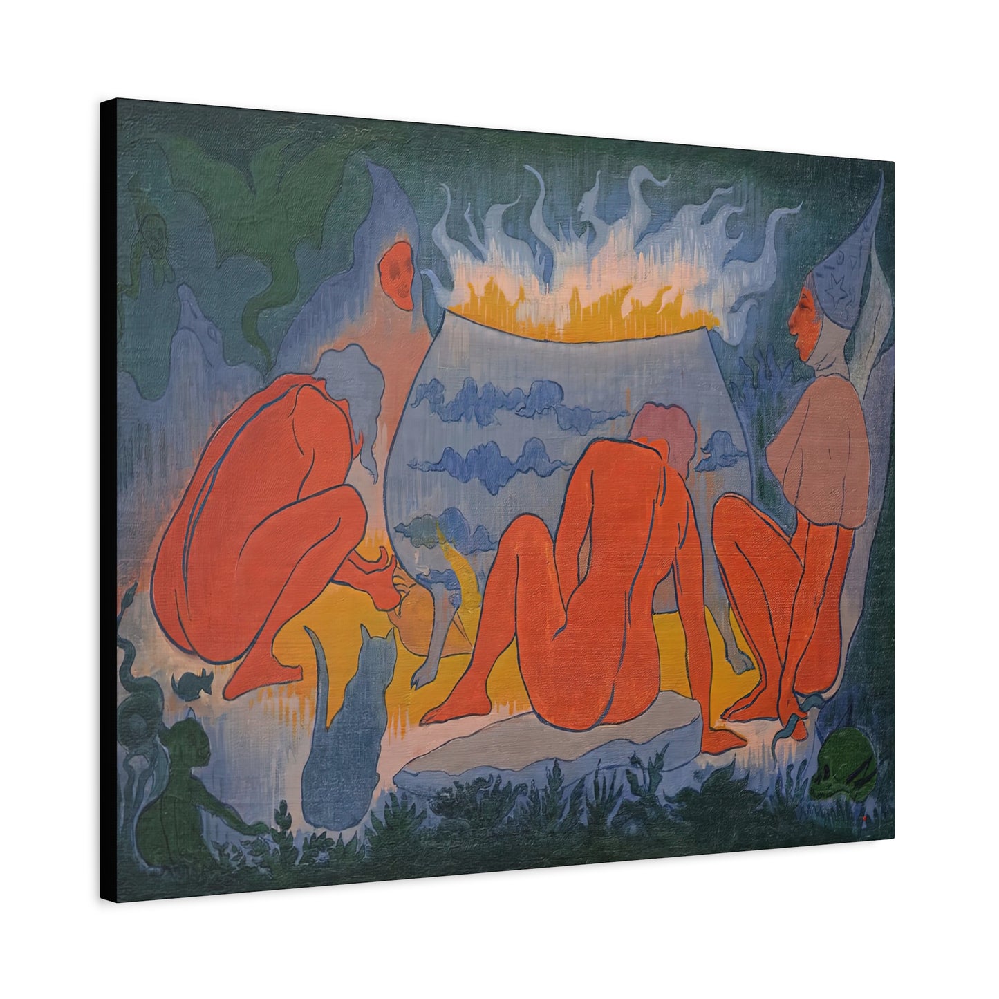 Ranson, Paul - Witches Around the Fire (1891) - Canvas Block, unframed