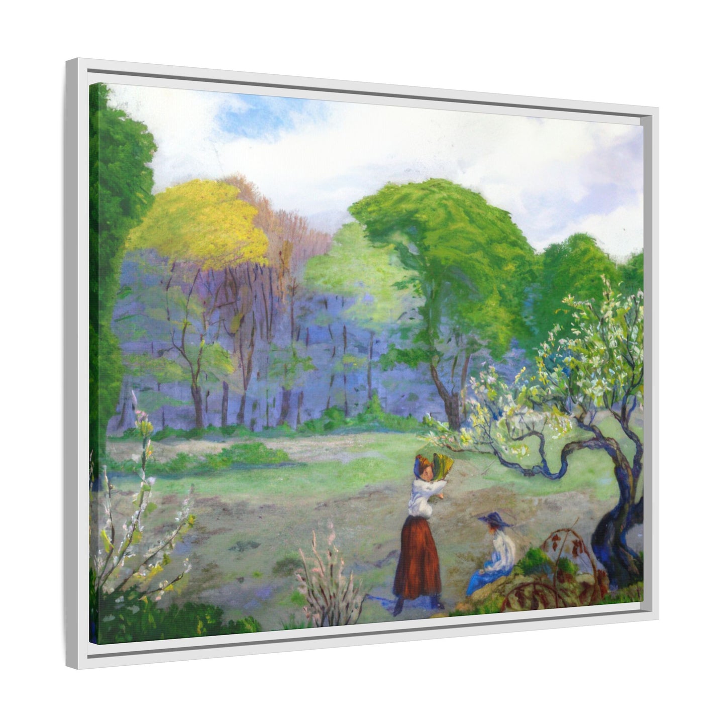 Ranson, Paul - Picking Flowers (1890) - Matte Canvas, Framed