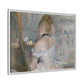Morisot, Berthe - Woman at Her Toilette (1880) - Matte Canvas, Framed