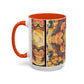 Filiger, Charles - Woman’s Head with Closed Eyes (1893) - Colorful Accent Mugs