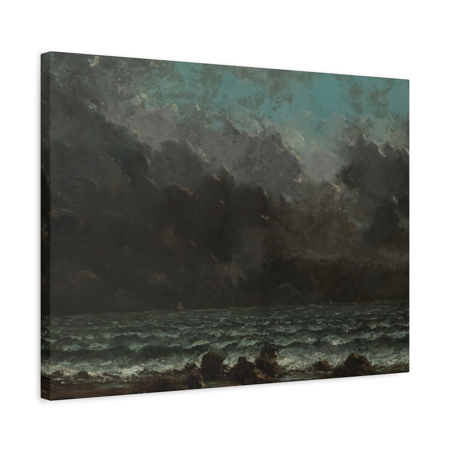 Courbet, Gustave - The Sea (1865) - Canvas Block, unframed