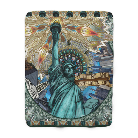 Pacio, Adam - Liberty Mandala - Sherpa Fleece Blanket