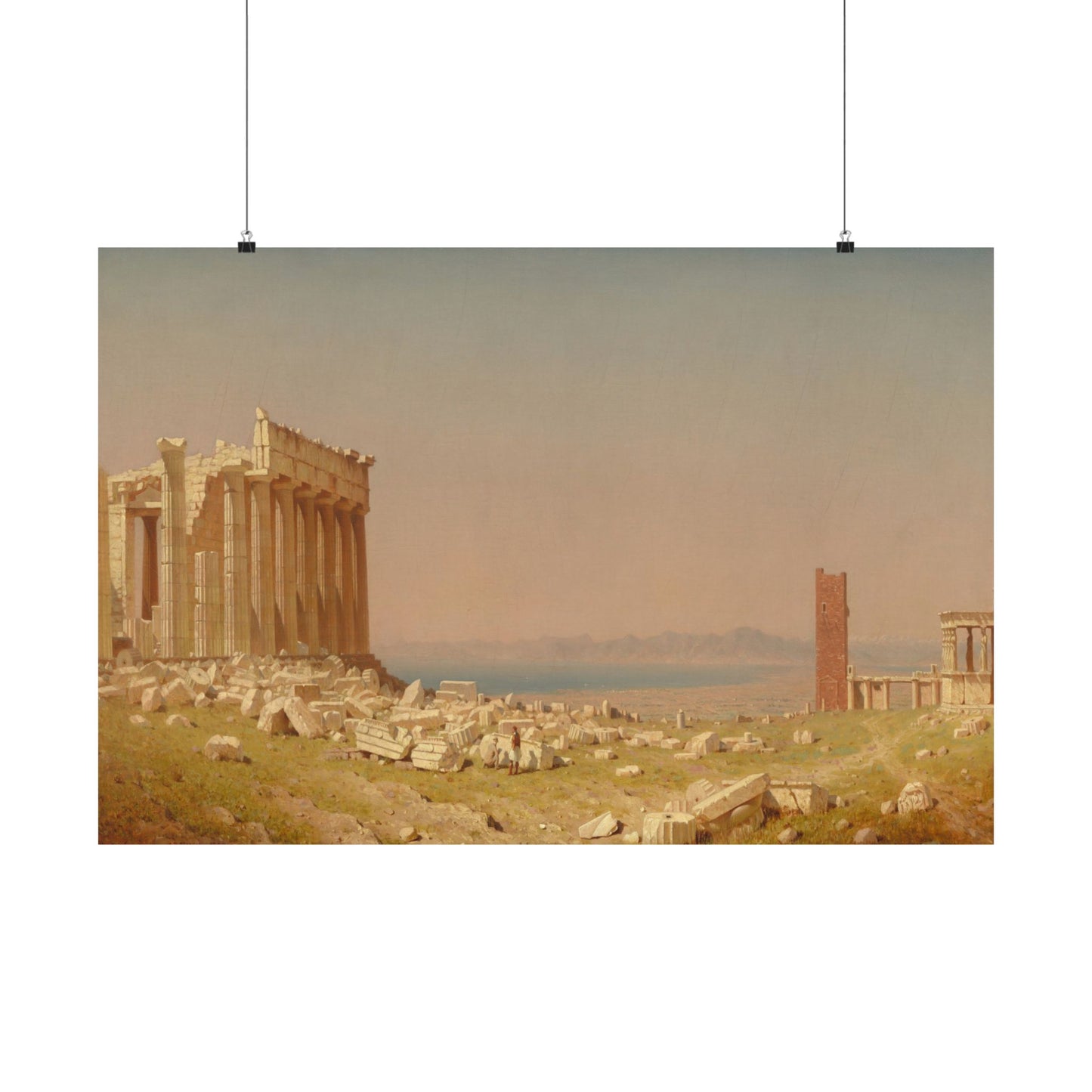 Gifford, Sanford Robinson - Ruins of the Parthenon  (1880) - Satin Posters