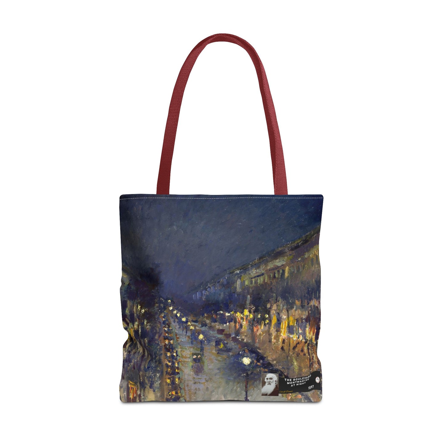 Pissarro, Camille - The Boulevard Montmartre At Night (1897) - Tote Bag