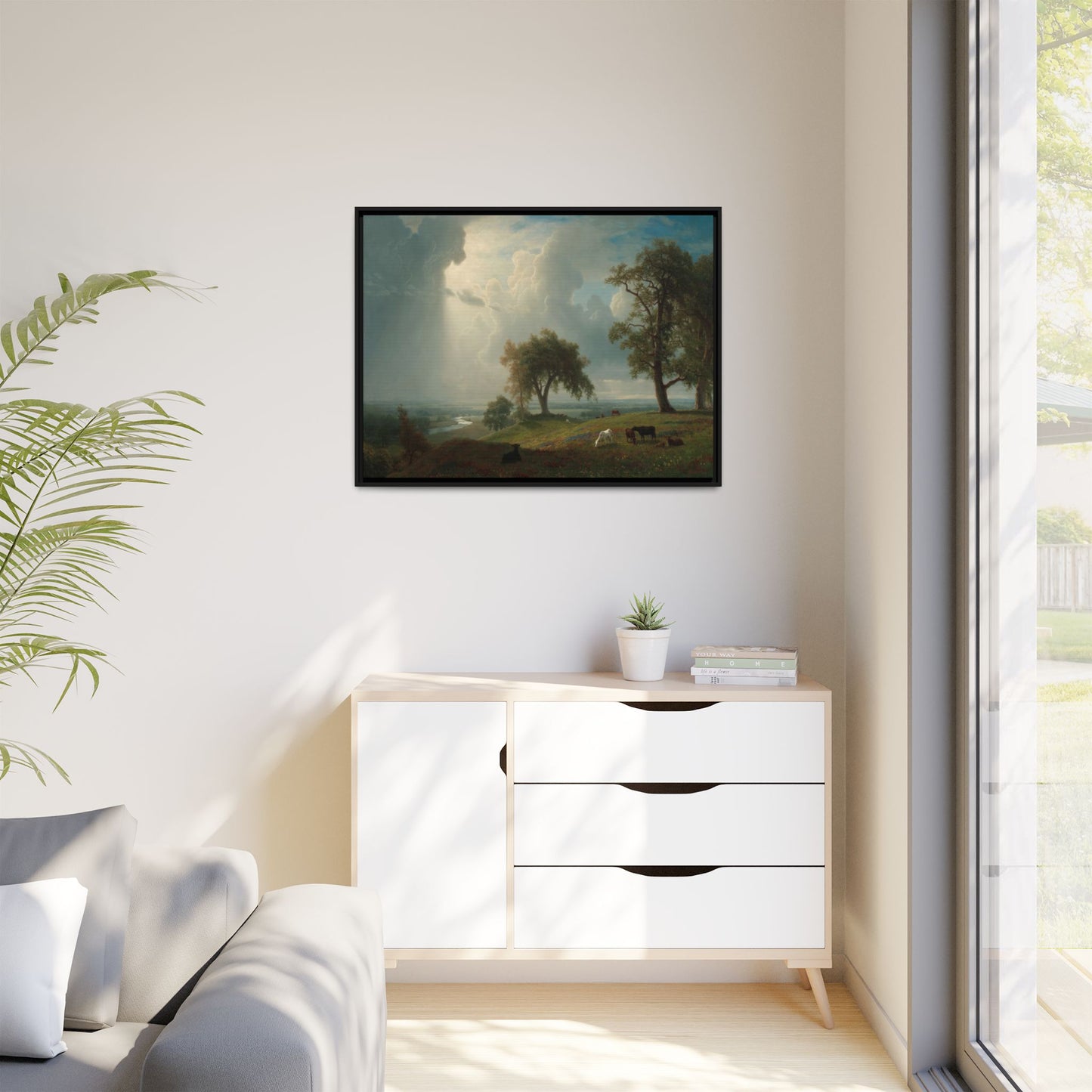 Bierstadt, Albert - California Spring (1875) - Matte Canvas, Framed
