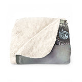 Memento Mori Mandala - Sherpa Fleece Blanket