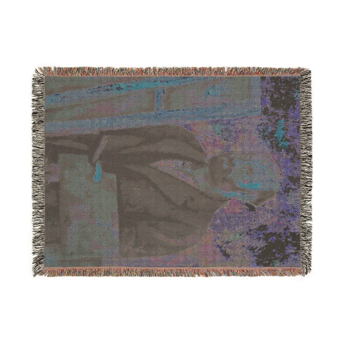 Cézanne, Paul - Portrait of the Artist with a Palette (1890) - Woven Blanket