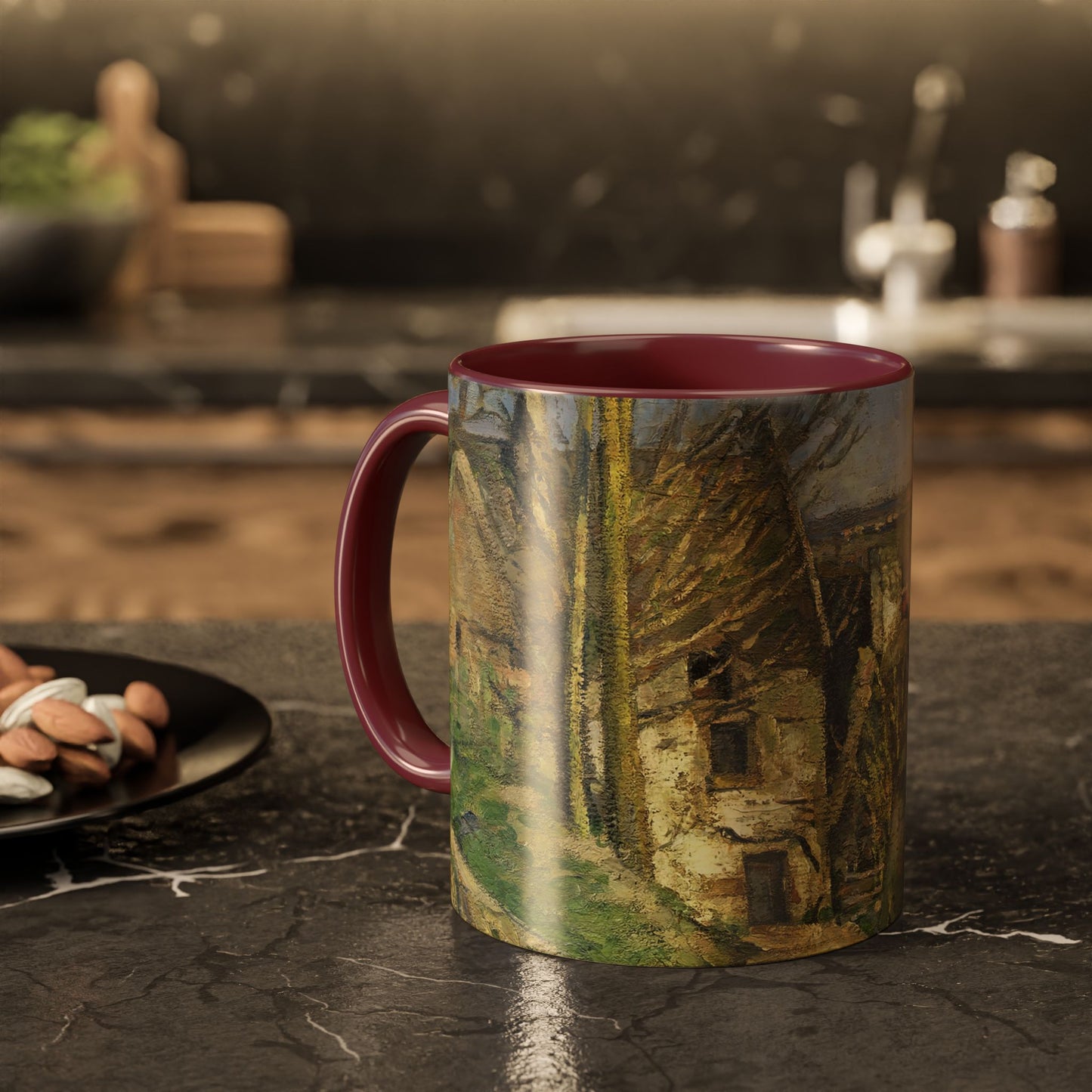Cézanne, Paul - The House of the Hanged Man, Auvers-sur-Oise (1874) - Colorful Accent Mugs
