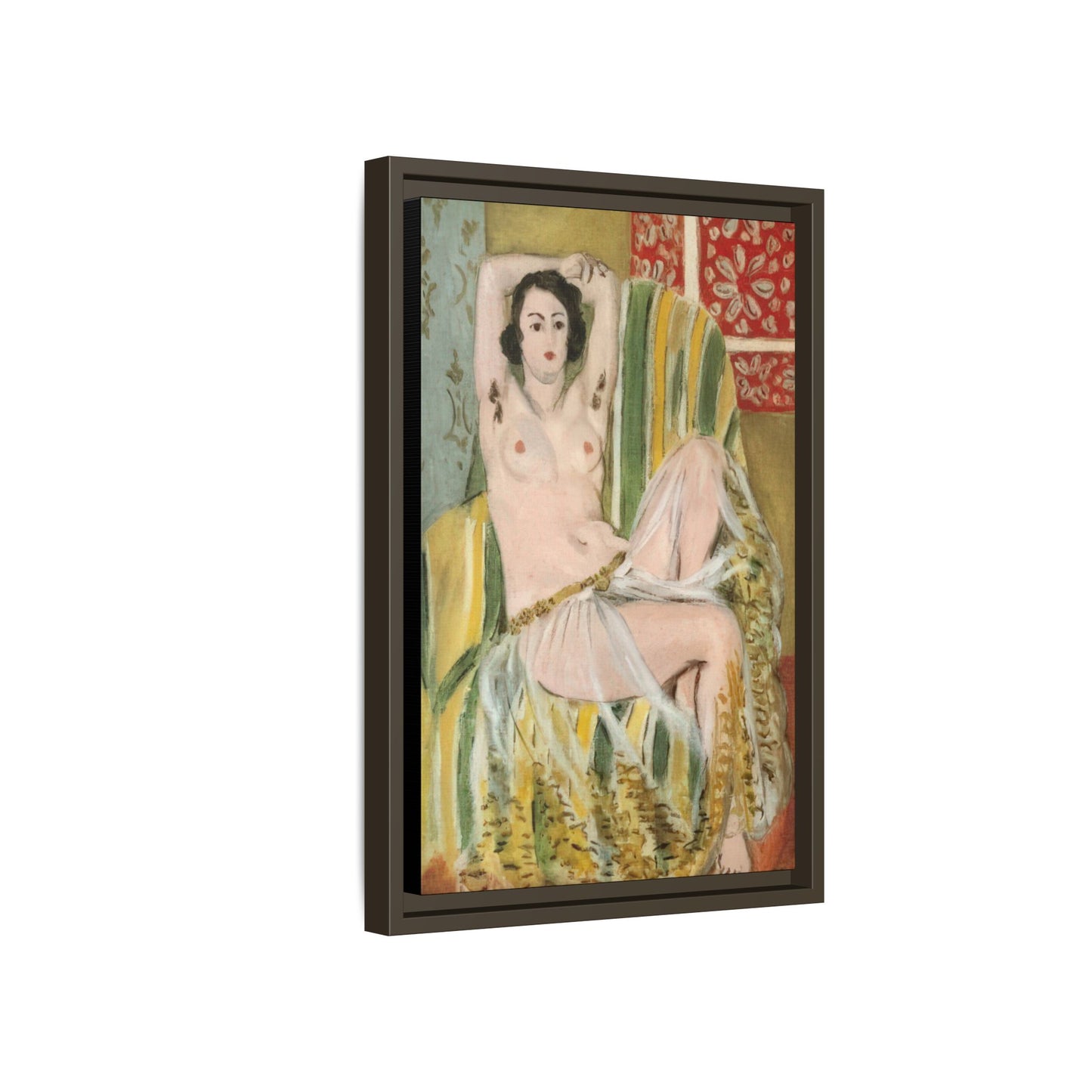 Matisse, Henri - Odalisque with Raised Arms (1923) - Matte Canvas, Framed