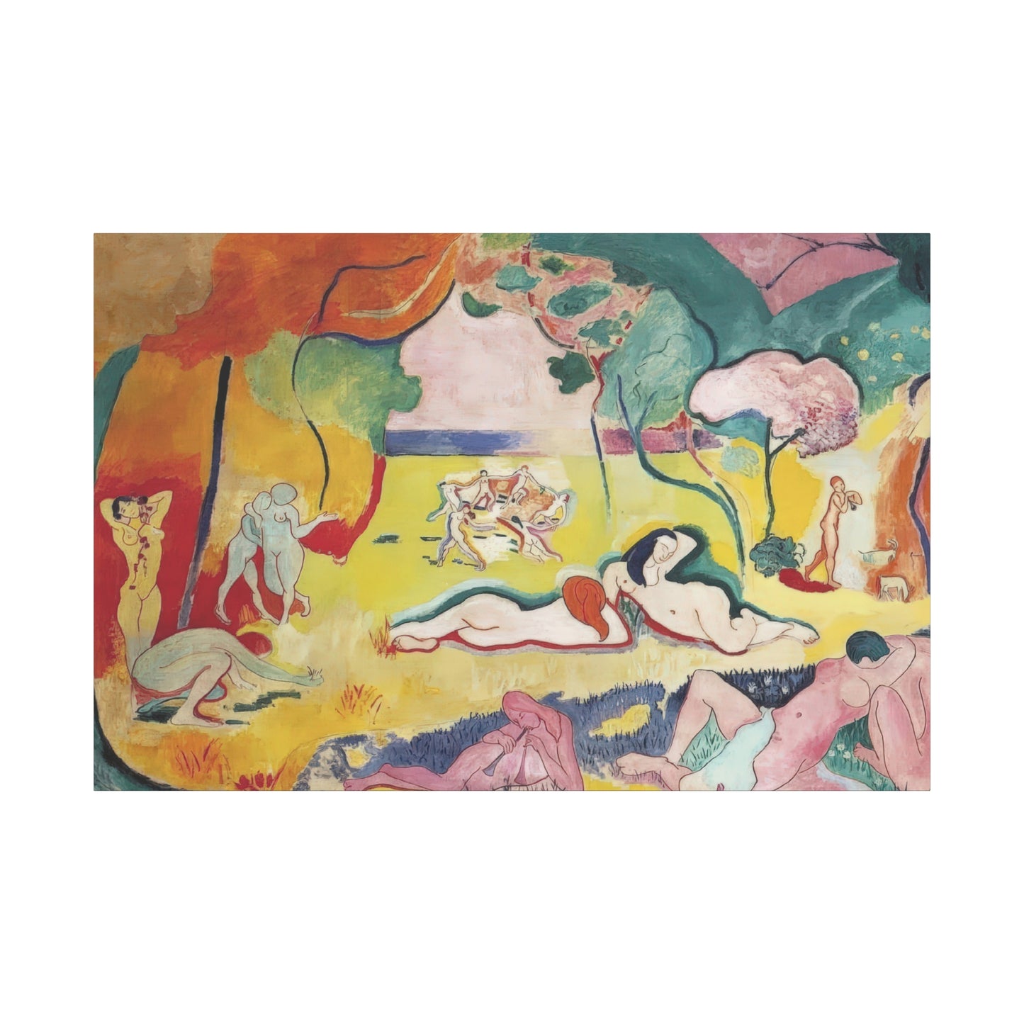 Matisse, Henri - The Joy of Life (1905) - Canvas Block, unframed