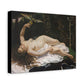 Courbet, Gustave - Woman with a Parrot (1866) - Canvas Block, unframed